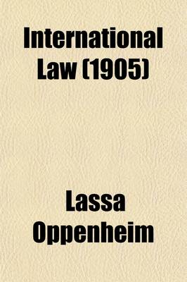 Book cover for International Law (1905)