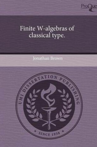 Cover of Finite W-Algebras of Classical Type