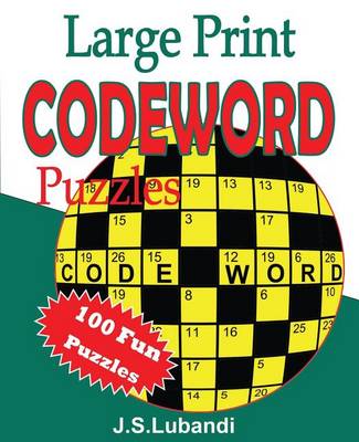 Book cover for Large Print Codeword Puzzles