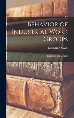 Book cover for Behavior of Industrial Work Groups