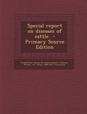 Book cover for Special Report on Diseases of Cattle