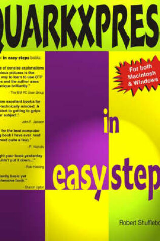 Cover of QuarkXPress in Easy Steps