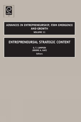 Cover of Entrepreneurial Strategic Content