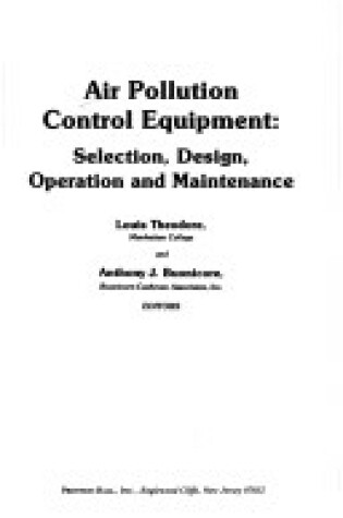 Cover of Air Pollution Control Equipment