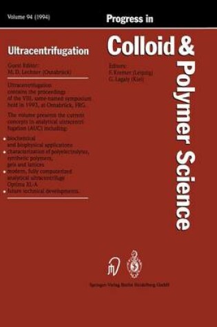 Cover of Ultracentrifugation