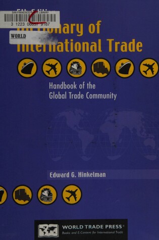 Cover of Dictionary of International Trade