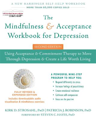 Book cover for The Mindfulness and Acceptance Workbook for Depression, 2nd Edition