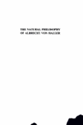 Cover of The Natural Philosophy of Albrecht Von Haller