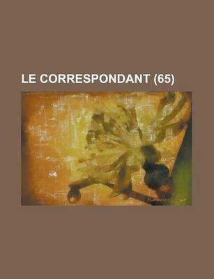 Book cover for Le Correspondant (65)