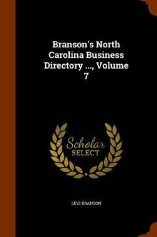 Cover of Branson's North Carolina Business Directory ..., Volume 7