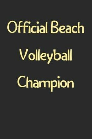 Cover of Official Beach Volleyball Champion