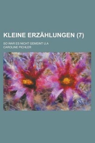 Cover of Kleine Erzahlungen (7)