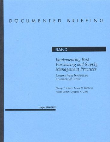 Book cover for Implementing Best Purchasing and Supply Management Practices