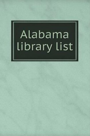 Cover of Alabama library list