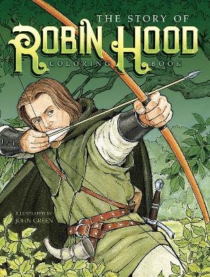 Book cover for The Story of Robin Hood Coloring Book