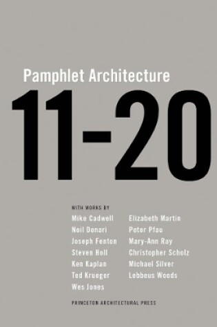 Cover of Pamphlet Architecture 11 20