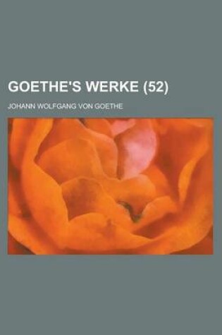 Cover of Goethe's Werke (52 )