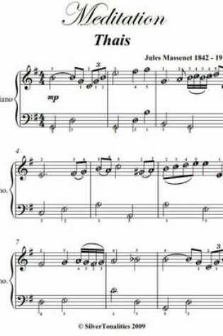 Cover of Meditation Thais Easiest Piano Sheet Music PDF