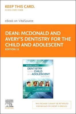 Book cover for Mcdonald and Avery's Dentistry for the Child and Adolescent - Elsevier eBook on Vitalsource (Retail Access Card)