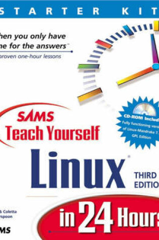 Cover of Sams Teach Yourself Linux in 24 Hours, Third Edition