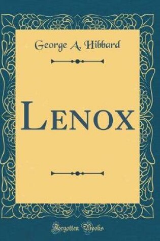 Cover of Lenox (Classic Reprint)