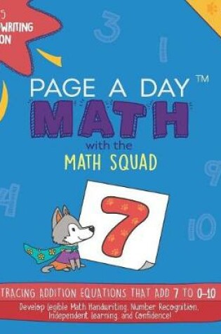 Cover of Page a Day Math, Math Handwriting Introduction Book 7