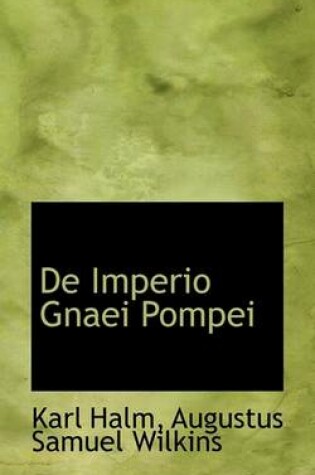 Cover of de Imperio Gnaei Pompei