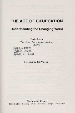 Cover of The Age of Bifurcation