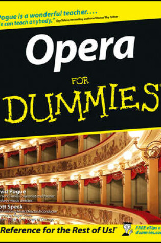 Cover of Opera For Dummies