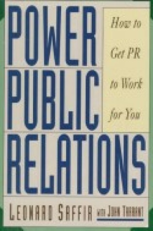 Cover of POWER PUBLIC RELATIONS HARD