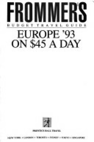 Cover of Europe on 45 Dollars a Day