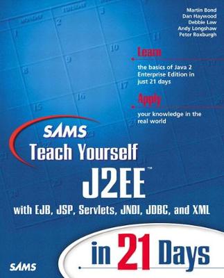 Book cover for Sams Teach Yourself J2EE in 21 Days