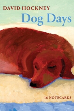 Cover of David Hockney Dog Days: Notecards