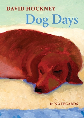 Book cover for David Hockney Dog Days: Notecards