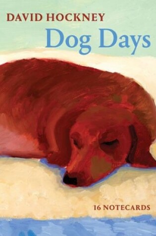 Cover of David Hockney Dog Days: Notecards