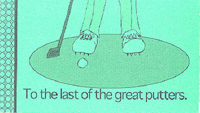 Book cover for To the Last of the Great Putters