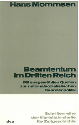 Book cover for Beamtentum Im Dritten Reich