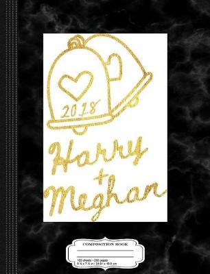 Book cover for Harry Plus Meghan Royal Gold Wedding Bells Composition Notebook