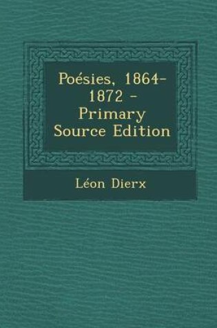 Cover of Poesies, 1864-1872