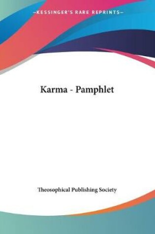 Cover of Karma - Pamphlet