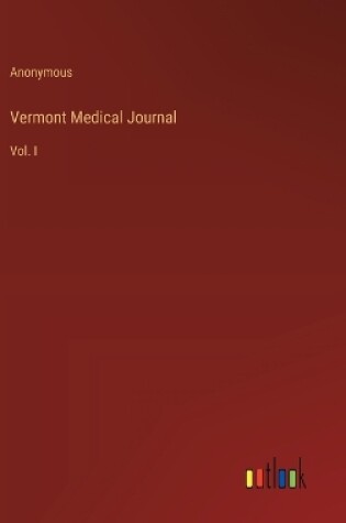 Cover of Vermont Medical Journal