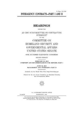 Book cover for Interagency contracts, part I and II