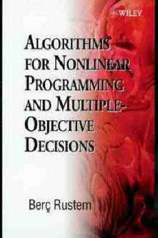 Cover of Algorithms for Nonlinear Programming and Multiple Objective Decisions