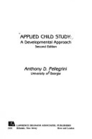 Cover of Applied Child Study