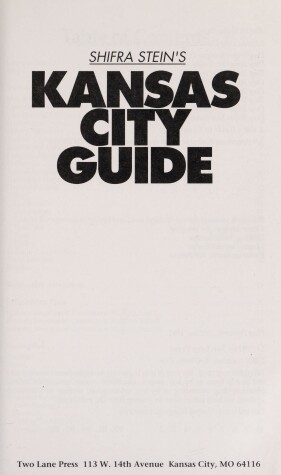 Book cover for Kansas City Guide