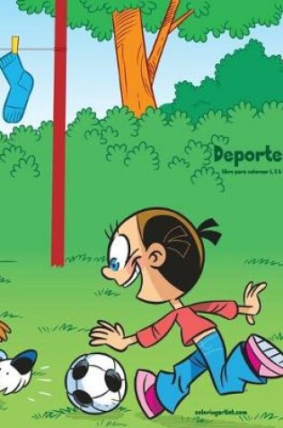 Cover of Deportes libro para colorear 1, 2 & 3