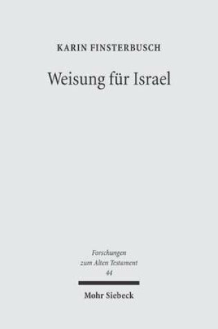 Cover of Weisung fur Israel