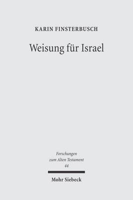 Book cover for Weisung fur Israel