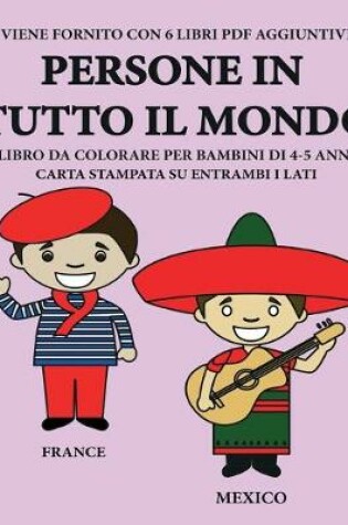 Cover of Libro da colorare per bambini di 4-5 anni (Persone in tutto il mondo)