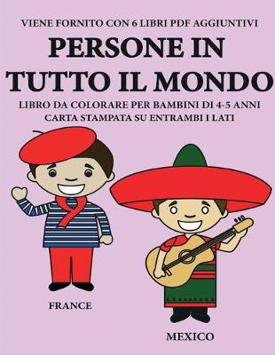 Book cover for Libro da colorare per bambini di 4-5 anni (Persone in tutto il mondo)